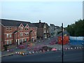 Roadworks at the end of Barbican Road, York in YO10 3EB