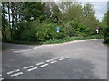 Clarendon Way at crossroads on edge of Winchester in SO22 5QE