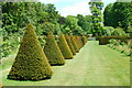 Formal garden at Erddig in LL13 7QW