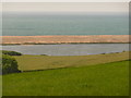 Abbotsbury: Chesil Beach from New Barn Road in DT3 4JQ