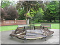 Seating in Ward Jackson Park Hartlepool in TS26 9LW