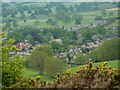 Looking down on Baslow village in DE45 1SR