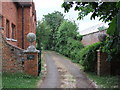 Gate entrance to the vicarage at St. Andrew's church, Hatfield Peverel in CM3 2NG