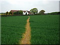 Footpath leading to Hood Lane Cottage, Ansley in CV7 8FU