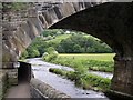 Footpath under railway bridge, Copley, Skircoat (Halifax) in HX3 0UH