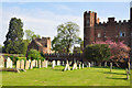 St Mary's churchyard and the Towers - Buckden in Buckden