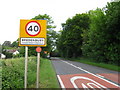 Bredenbury village sign in HR7 4TB