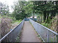 Path leading to bridge across the Sirhowy in NP11 7AE