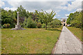 War Memorial and path to All Saints Church in BH23 8DF