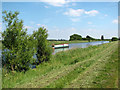 Canal boat on the River Great Ouse, Ten Mile Bank in PE38 0EJ