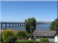 Looking over the houses, overlooking the Firth of Tay in DD6 8LZ