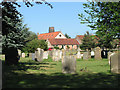 View across the churchyard in Gayton in PE32 1TZ