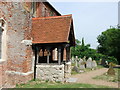 Porch of St. Mary the Virgin Church, Peldon in CO5 7PR