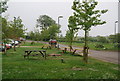 Beer garden, Scalby Manor Hotel in YO13 0FG