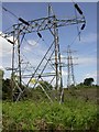 Canford Heath, power lines in BH17 9EP