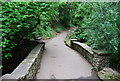 Footbridge over Peasholm Beck, Peasholm Park in YO12 6AA