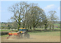 2010 : Farmer at work off Worberry Lane in BA3 4NG
