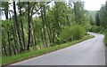 Looking back on the minor road above Loch Tummel in PH16 5RH