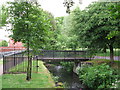 Footbridge over Roath Brook, Cardiff in Roath Community