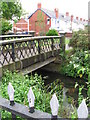 Footbridge over Roath Brook, Cardiff in CF23 9AX