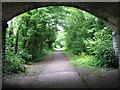 Cycle path beyond Raisdale Road bridge, Penarth in CF64 3DU