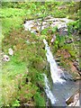 Waterfall on the Nant Menasgin in Llanfrynach Community