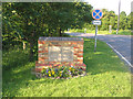 Village sign, Wilstead, Beds in Bedfordshire
