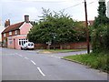 Hollesley Village Sign and The Street, Fox Hill in IP12 3QU