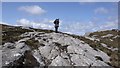 Plates of granite outcrop on moorland near Callum's Road in IV40 8PF