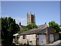 Cerne Abbas, church tower in DT2 7JX