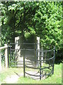 Footbridge and kissing gate on the Saxon Shore Way in TN26 2AT