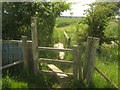 Stile and footbridge on Saxon Shore Way near Mill Mound in TN26 2DH