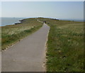 Path to Friars Point, Barry Island in CF62 5TJ