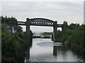 Railway bridge and Latchford locks in WA4 1AF