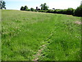 Footpath towards Church Mayfield in DE6 2JQ