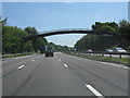 M6 motorway - footbridge near Moss Pit in ST17 9PF
