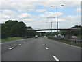 M6 motorway - footbridge near Hungerford House Farm in CW3 9LY