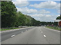 M6 motorway bridges the A525 in CW3 9LT