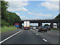 M6 motorway - A533 overbridge in CW11 2TQ