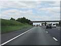 M6 motorway - Byley Lane bridge in CW4 8EL