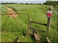 Saxon Shore Way stile near Appledore Road in TN30 7JY