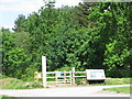 Access to Staple Hill woods in TA20 3LD