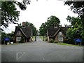 Lodges at the entrance to Old Buckenham Hall, Brettenham in Brettenham