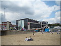 View of the KFC and IMAX cinema complex from the beach in BH2 5PH