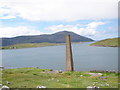 Old whaling station chimney, Bunavoneadar in HS3 3AP