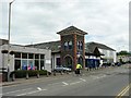 Library and shops, Keswick in CA12 4HQ