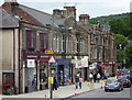 Parade of shops, Bank Street, Matlock in DE4 3NJ