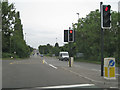 Traffic lights, A38 Tytherington turn in BS35 3TU