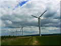 The five turbines of Westmill Windfarm, Watchfield in SN6 8TH