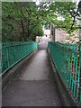 Footbridge over River Holme - off Eastgate in HD9 6QL